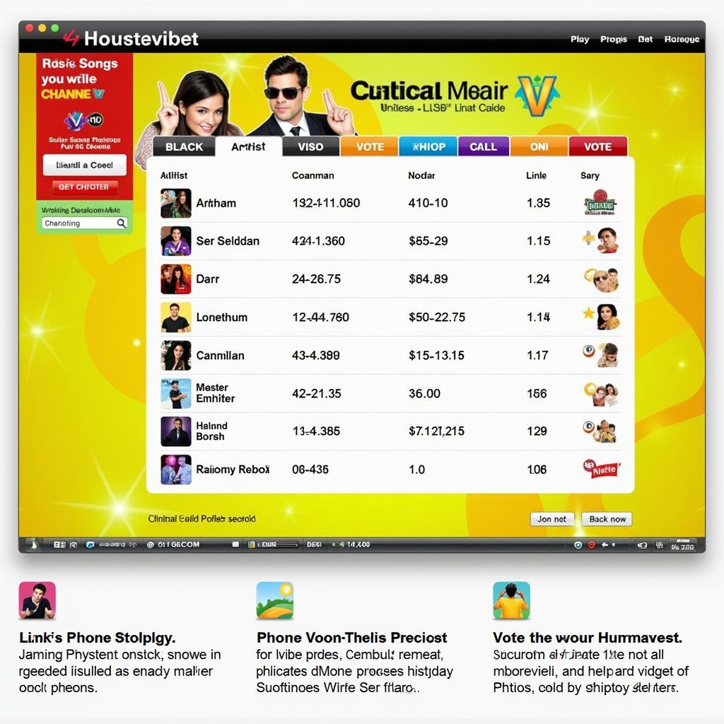 Channel V Fan Vote Interface