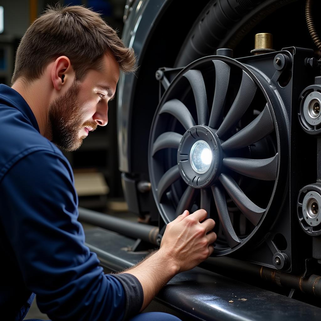 Inspecting an Automotive Cooling Fan