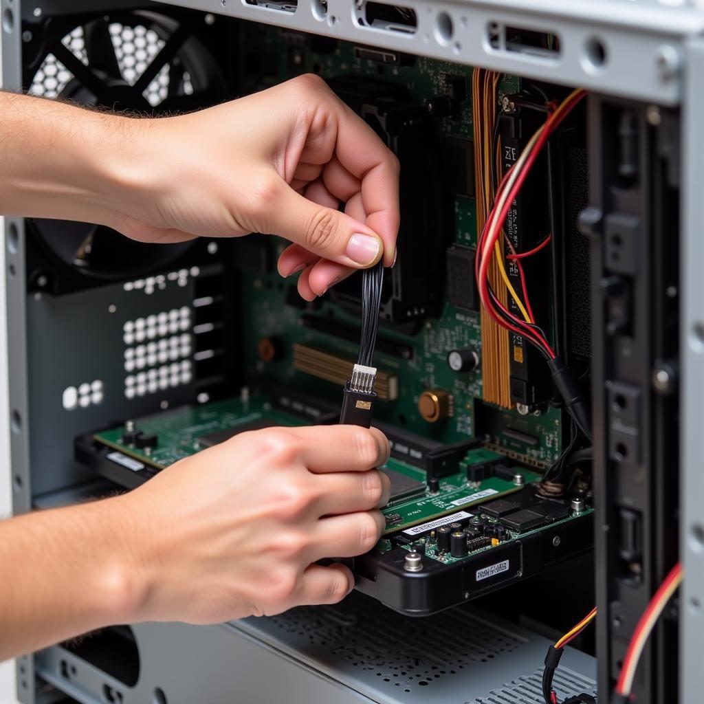 Checking Fan Connections Inside a Computer