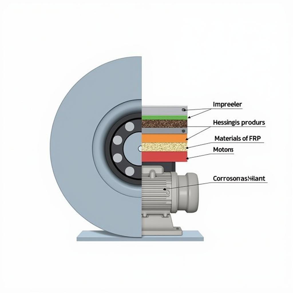 FRP fan structure and materials