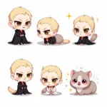 Chibi Draco Malfoy Fan Art Styles