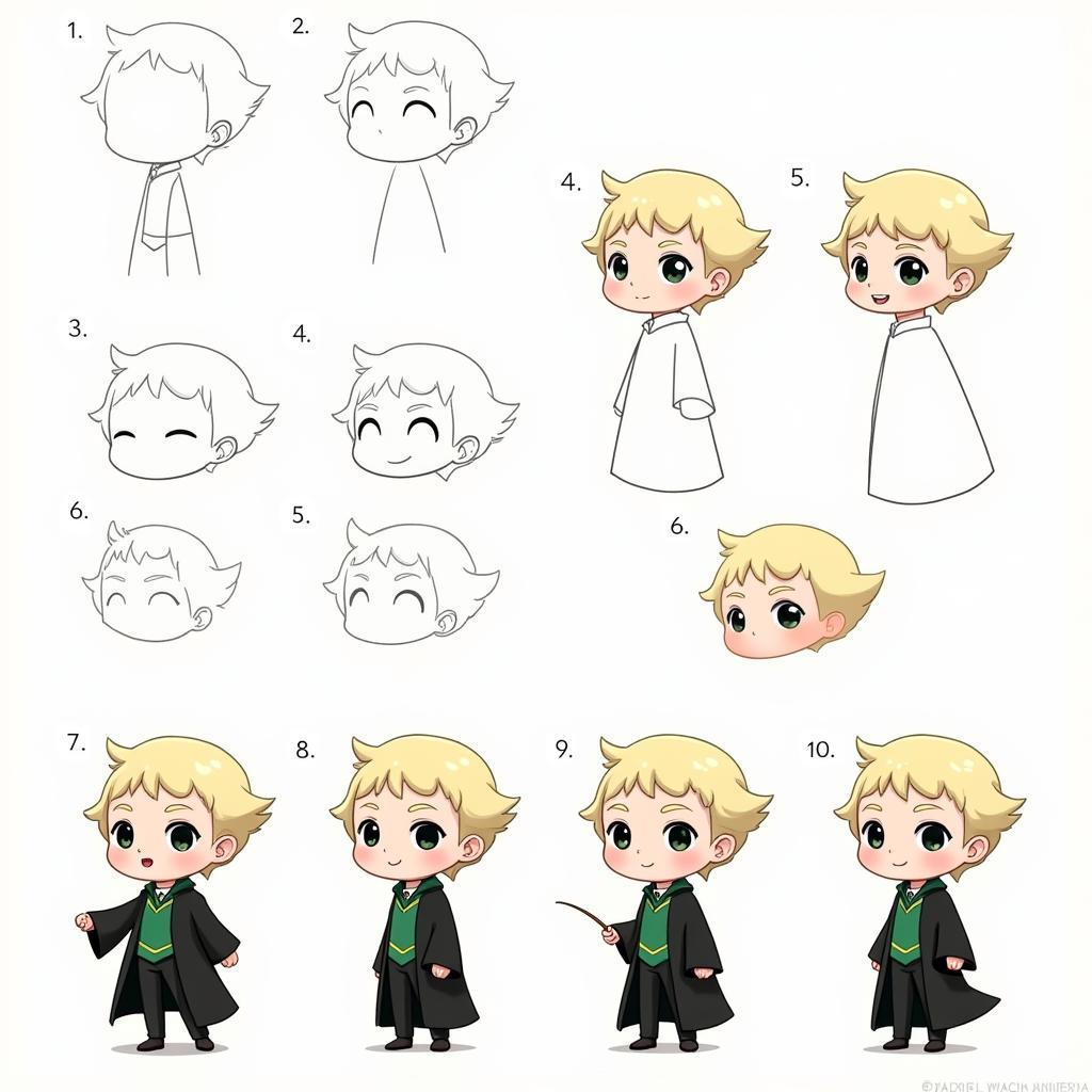 Chibi Draco Malfoy Fan Art Tutorial