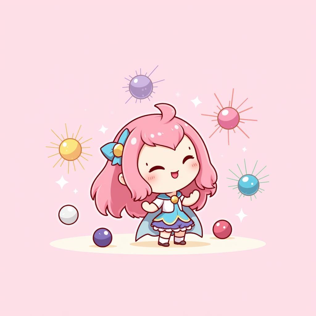 Cute Chibi Star Guardian Syndra phone wallpaper