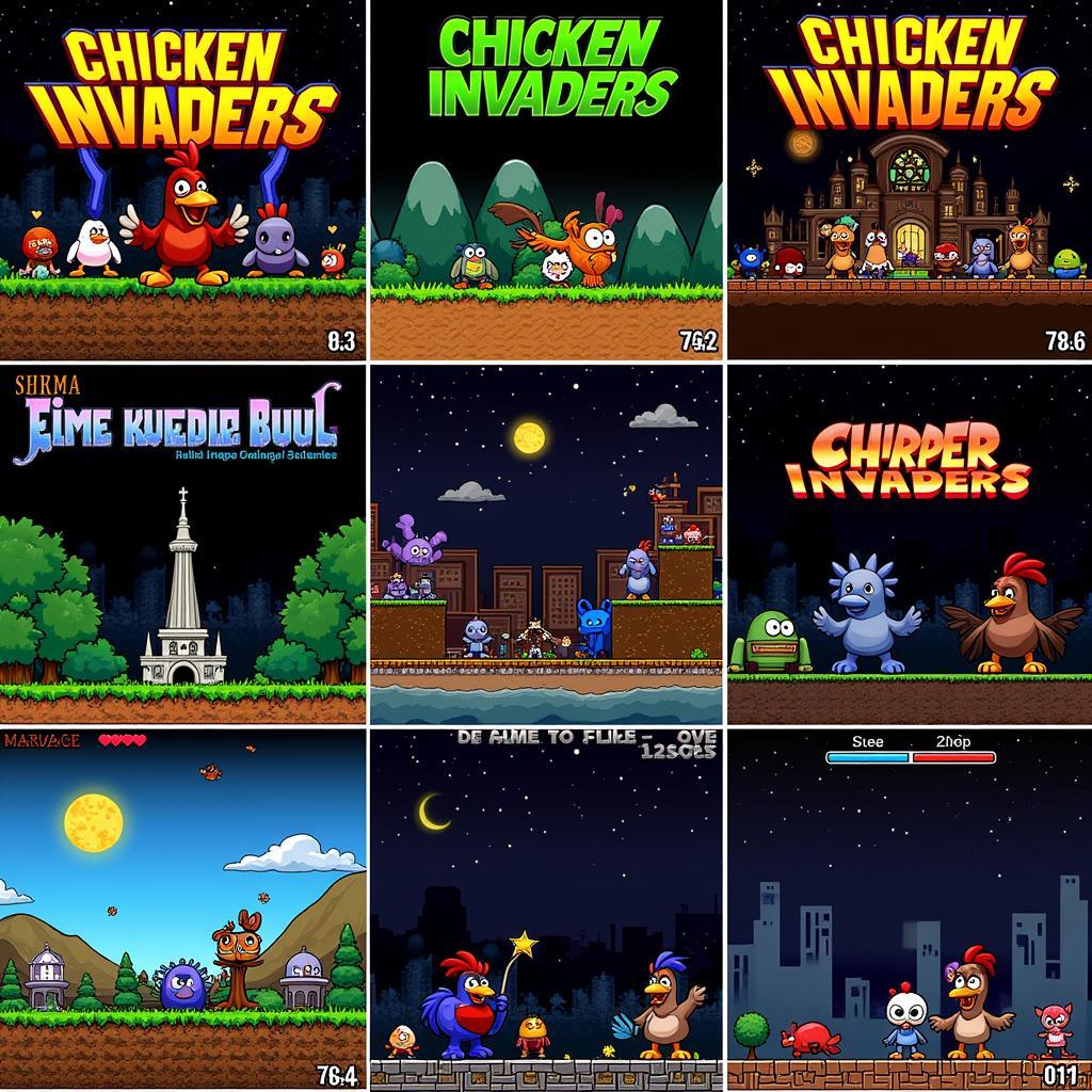 Chicken Invaders Fan Game Variety