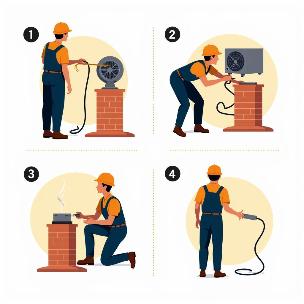 Chimney Exhaust Fan Installation Process