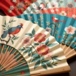 Traditional Designs on Chinese Fan Paper