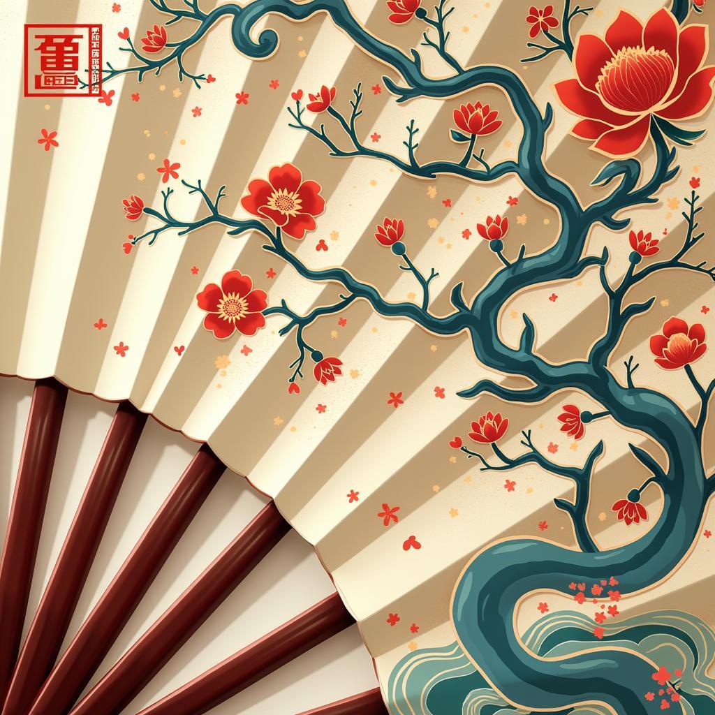 Traditional Chinese Fan Vector Design