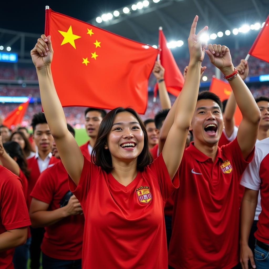 Chinese fans at the World Cup