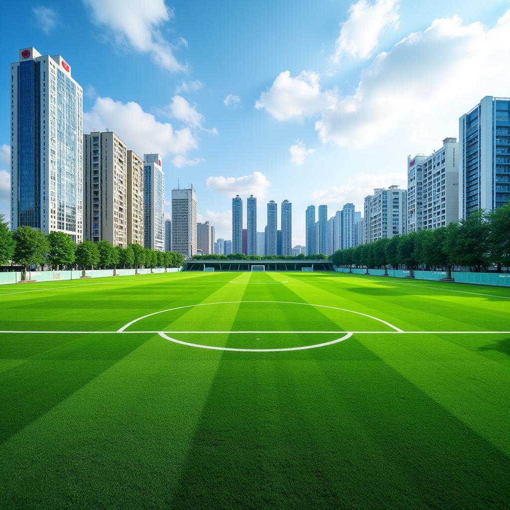 Chinese Football Pitch