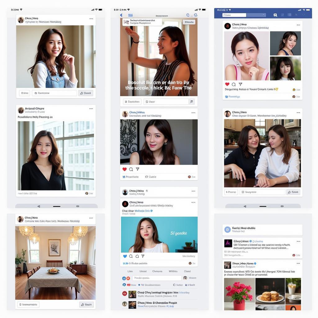 A diverse array of Choi Ji Woo fan pages