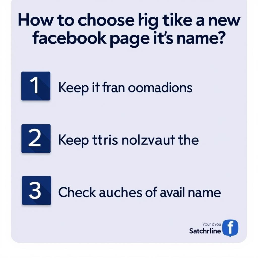 Choosing a Facebook Page Name