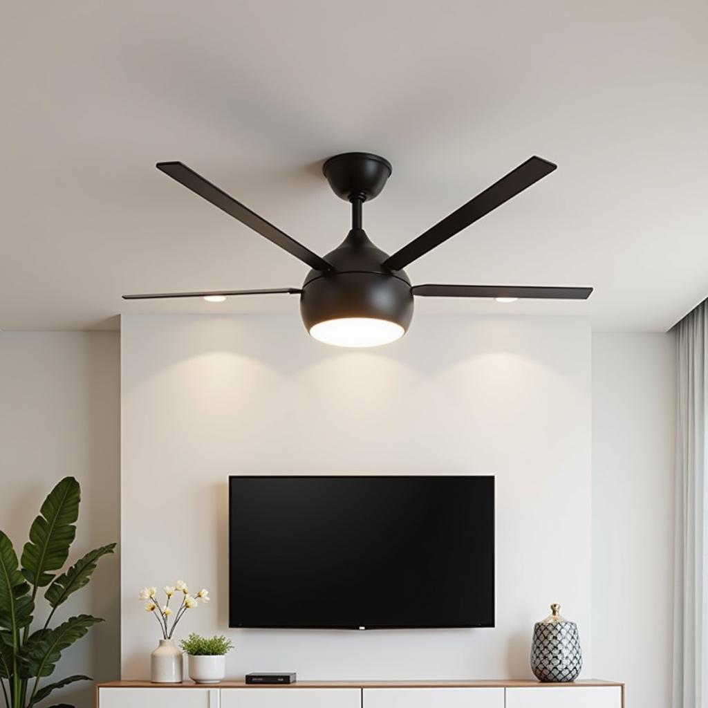 Selecting a Ceiling Fan for a Modern Living Room