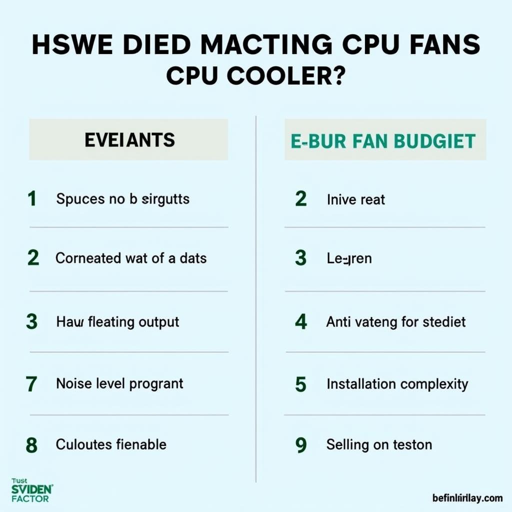 Factors to Consider When Choosing CPU Cooling