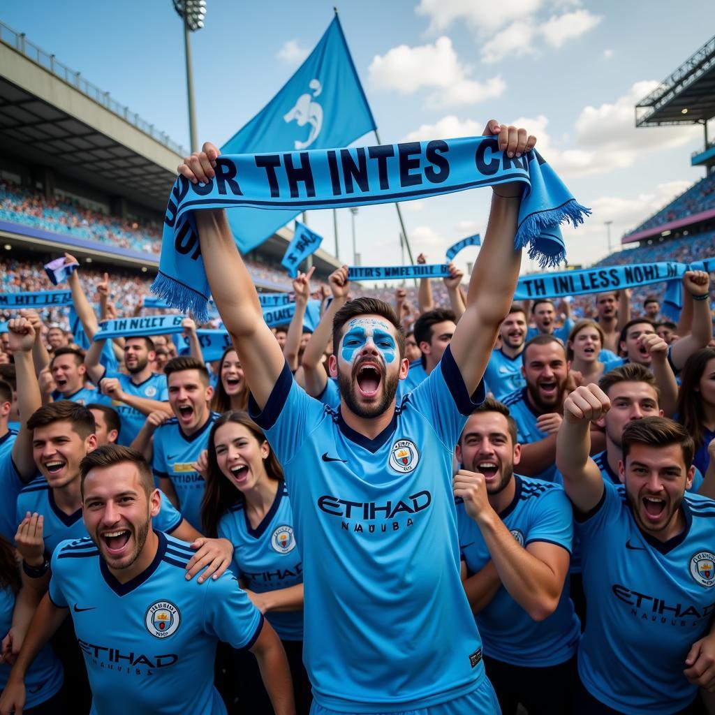 City fans celebrating