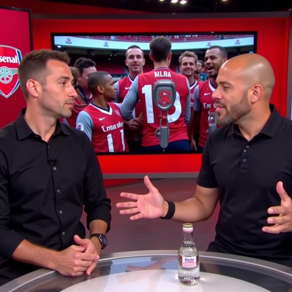 Claude and Ty engage in a heated debate on Arsenal Fan TV