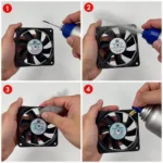 Cleaning a 12cm slim fan