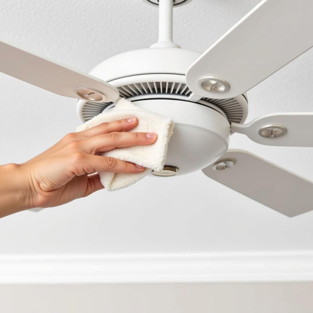 Cleaning a Children's Ceiling Fan