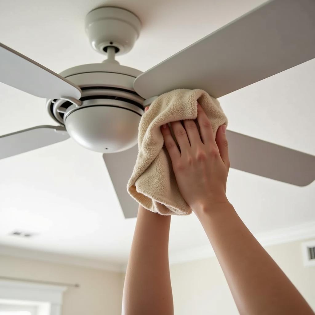 Cleaning Ceiling Fan Blades