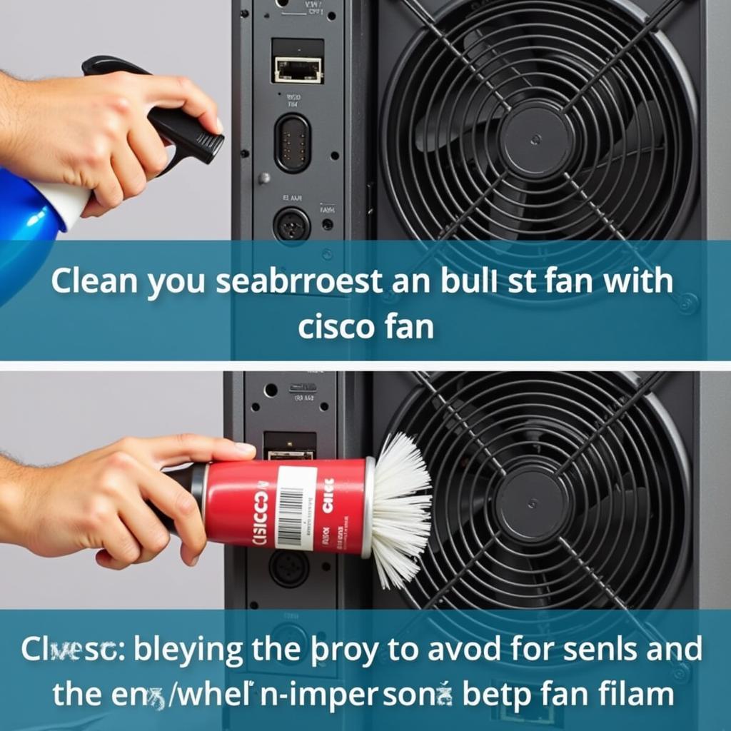 Cleaning a Cisco Networking Device Fan