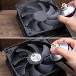 Cleaning CPU Fan with Compressed Air