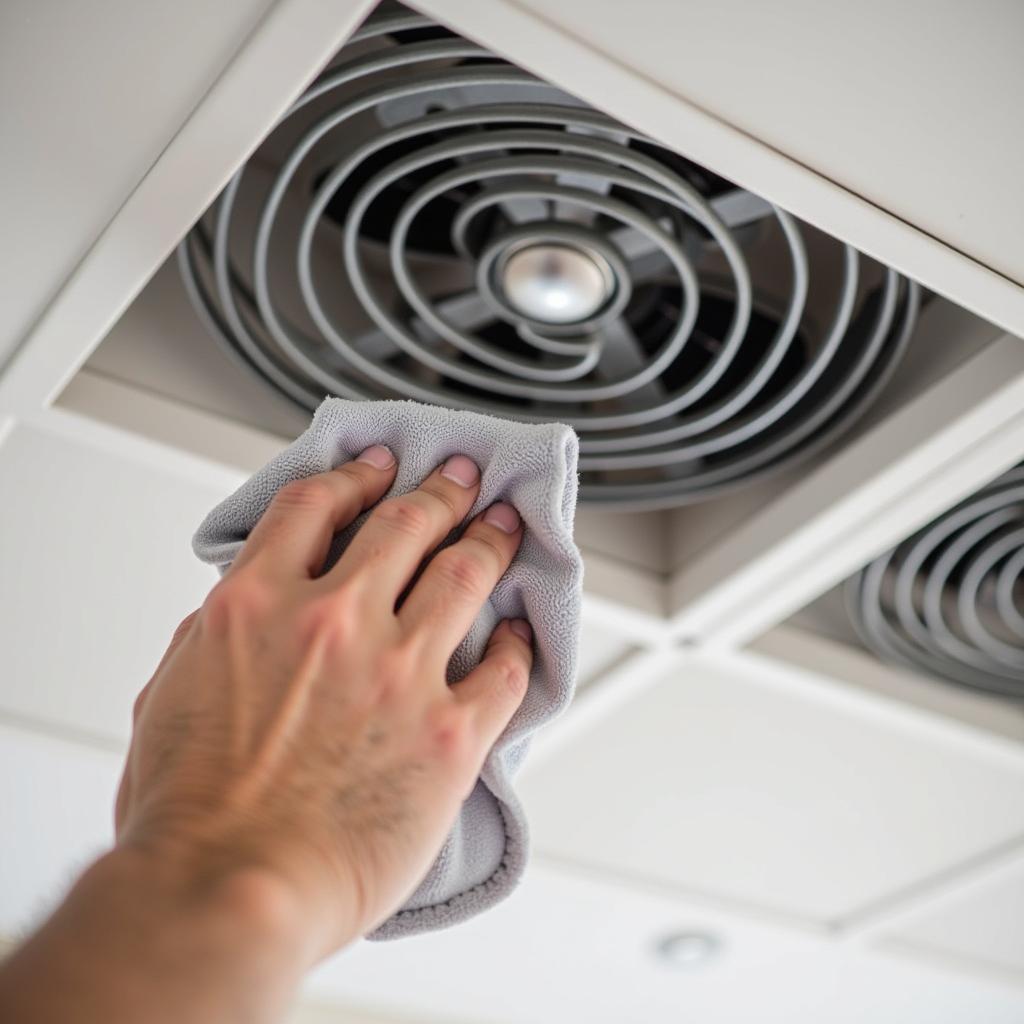 Cleaning Exhaust Fan Blades