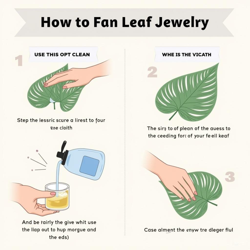 Cleaning Fan Leaf Jewelry