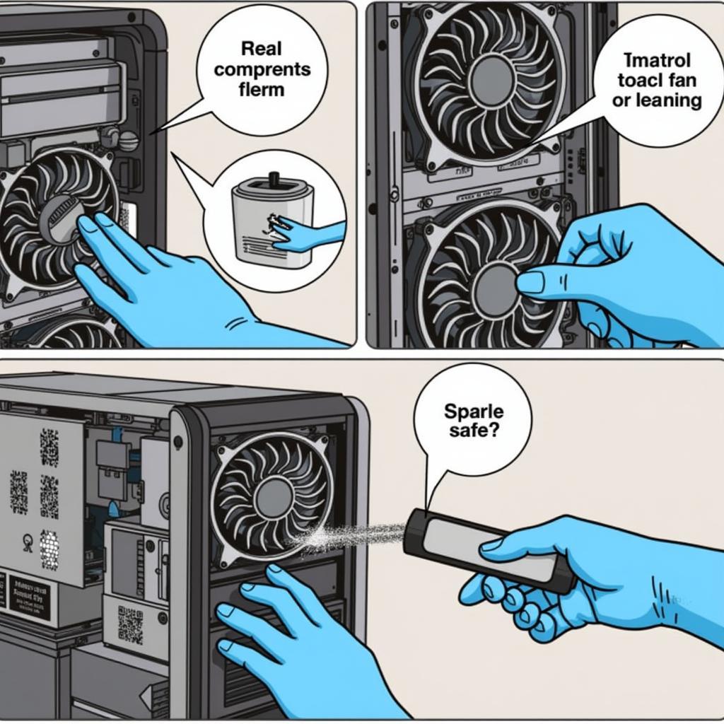 Cleaning the HP ProLiant ML110 Gen9 Fans