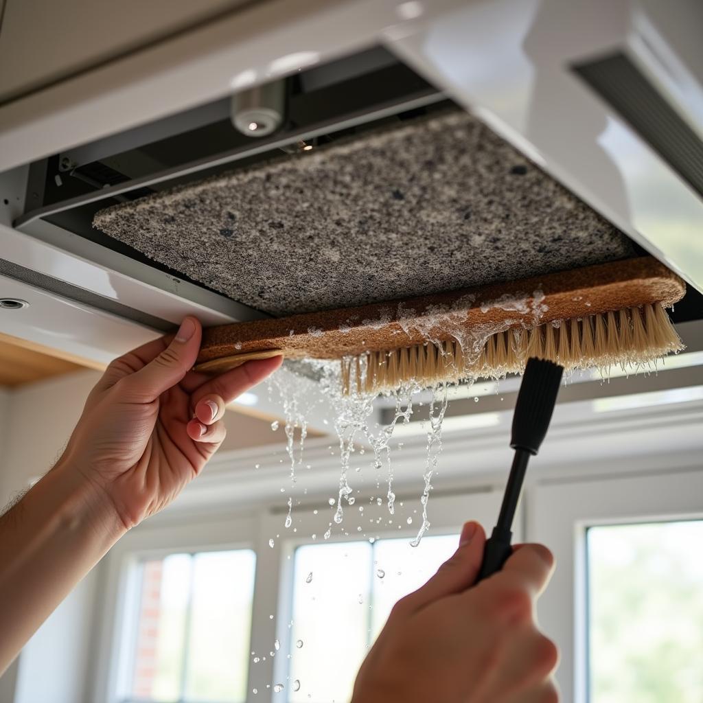 Cleaning Kitchen Exhaust Fan Filter