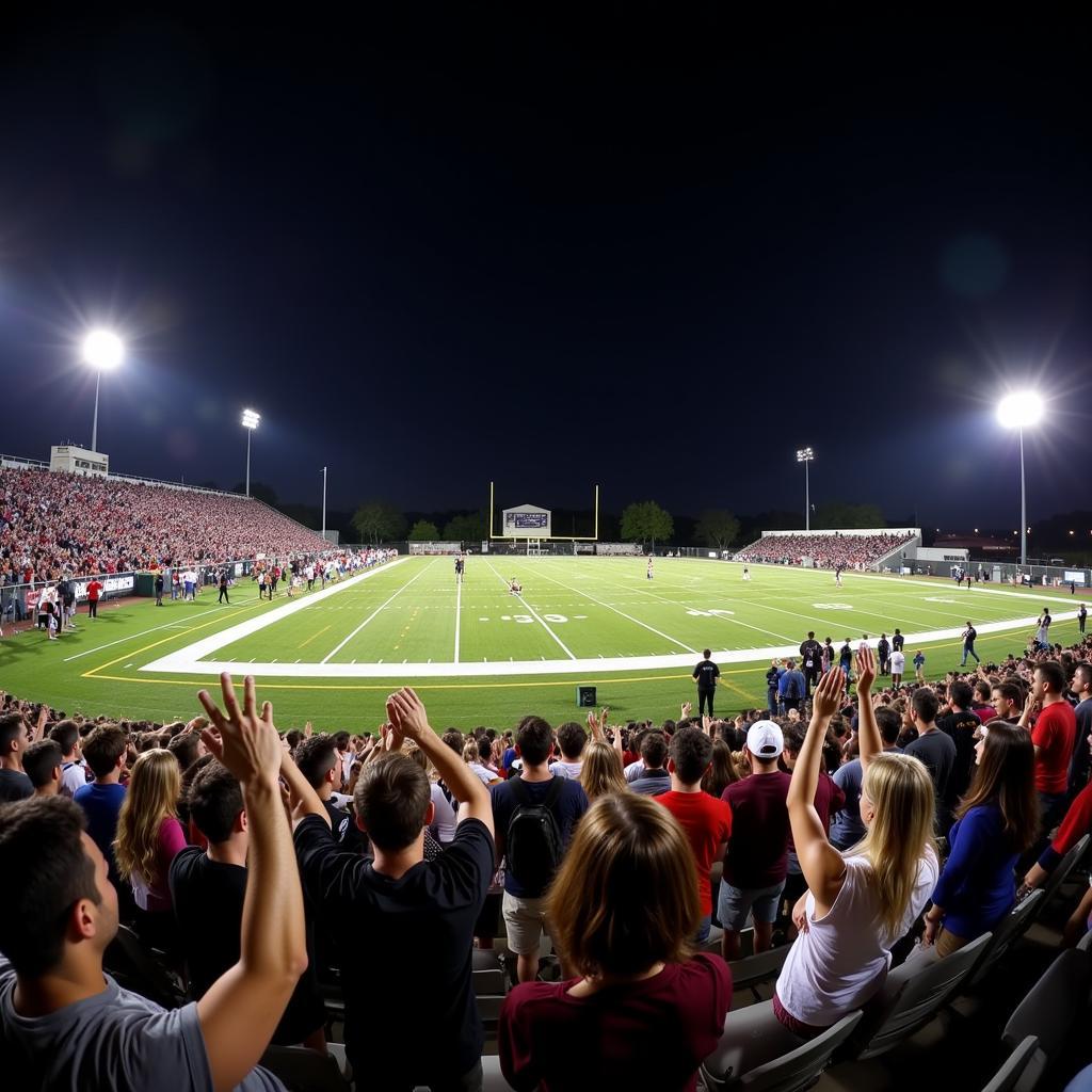 High School Football Game in Cleburne TX