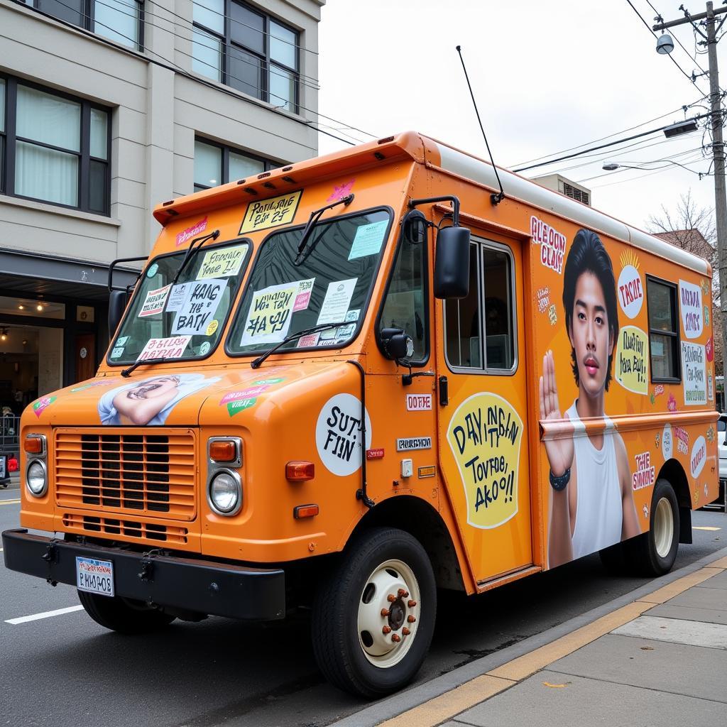 Coffee truck sent by fans to Kang Tae-oh