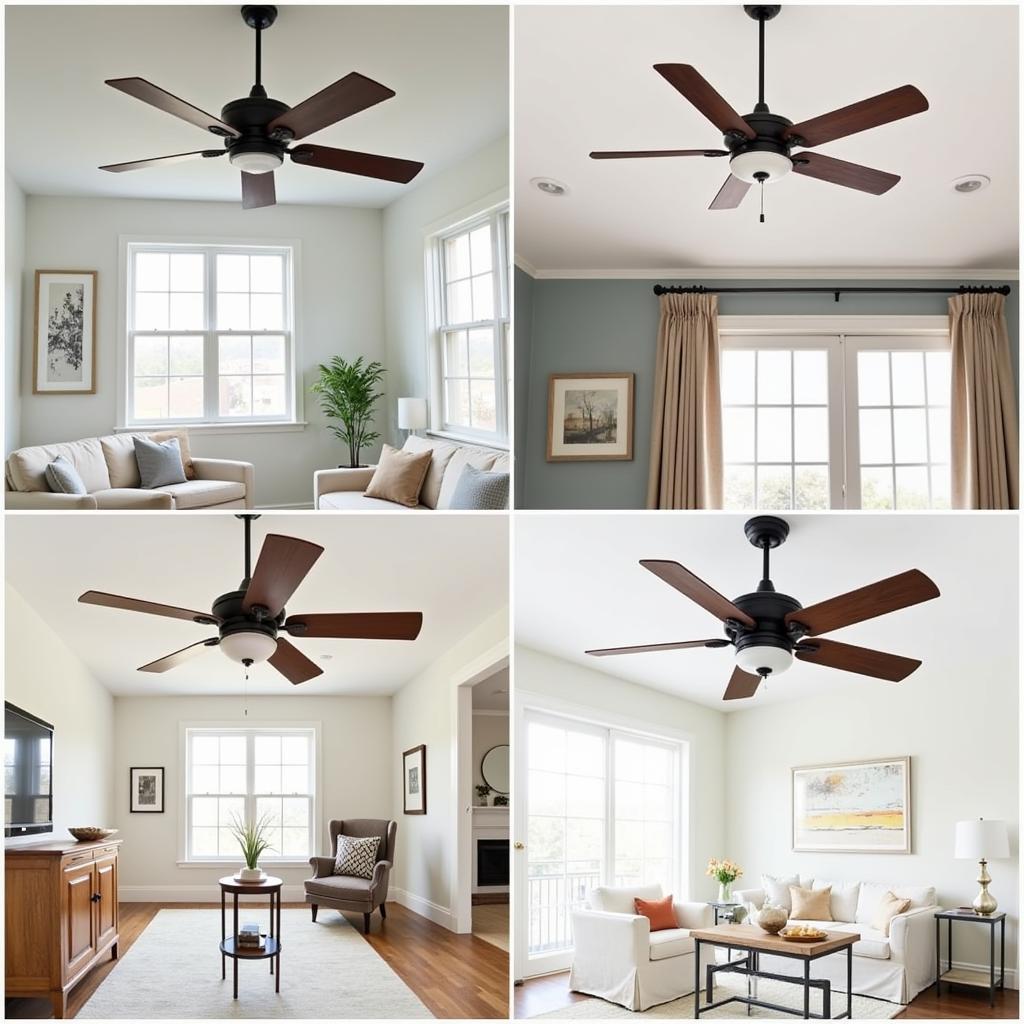 Different Styles of Coffered Ceiling Fans