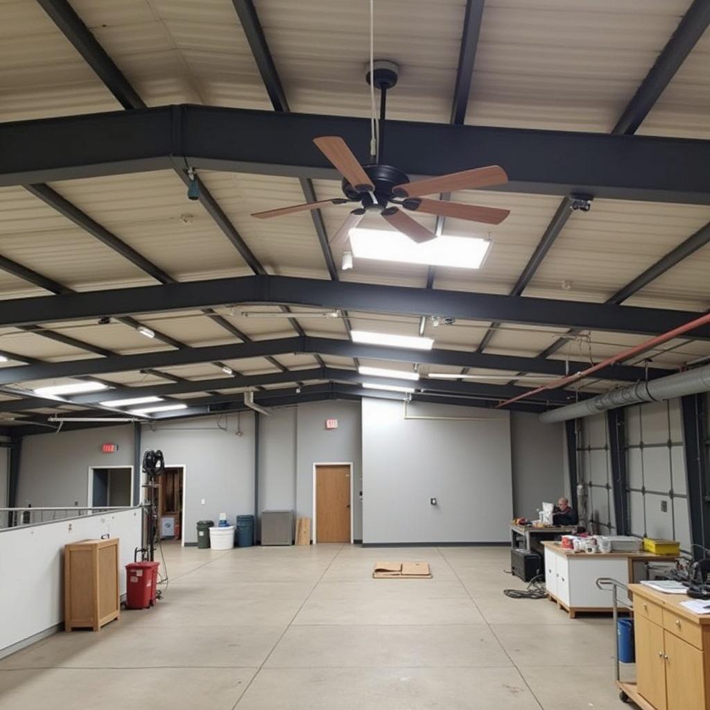 Commercial Ceiling Fan Installation