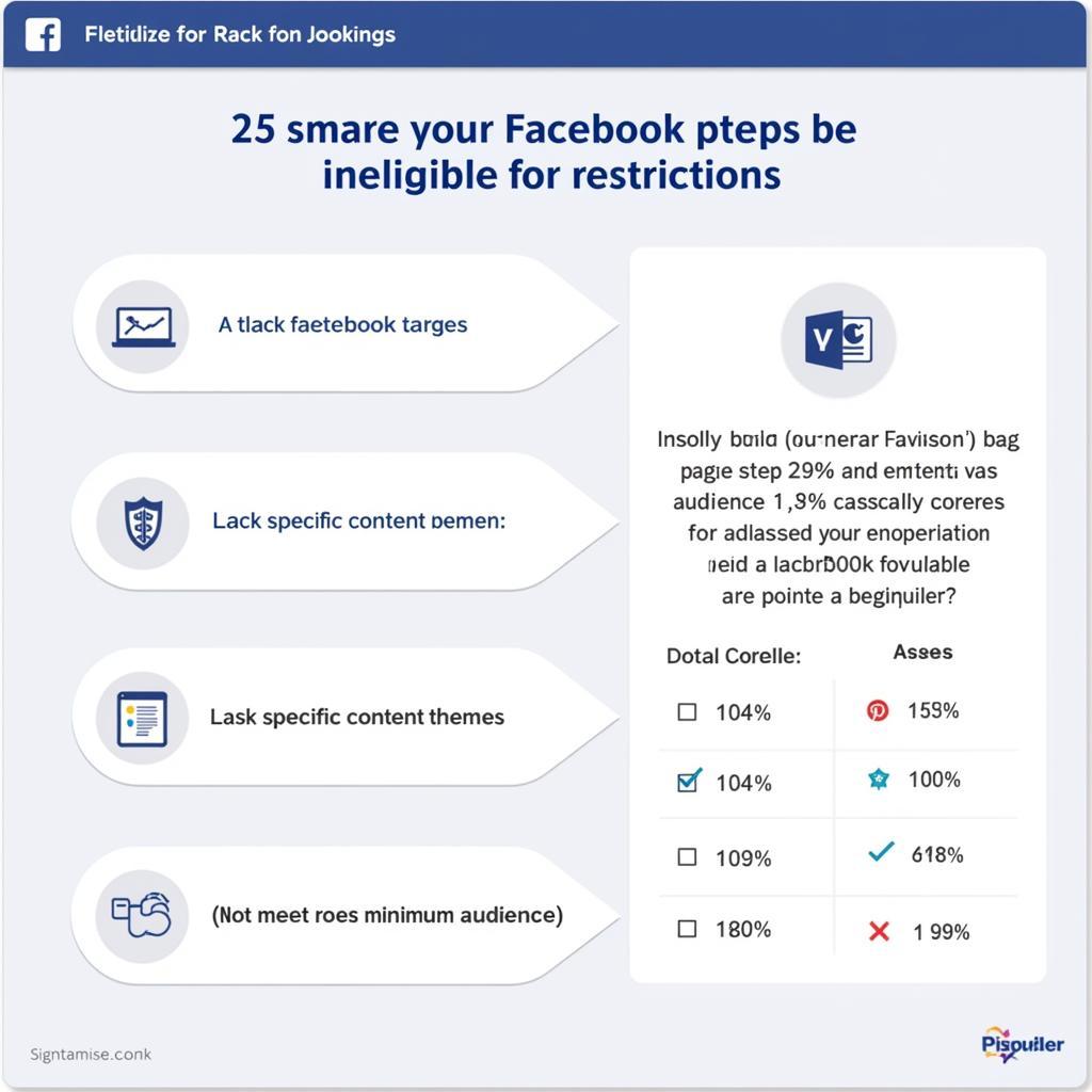 Reasons for Facebook Page Restriction Ineligibility 