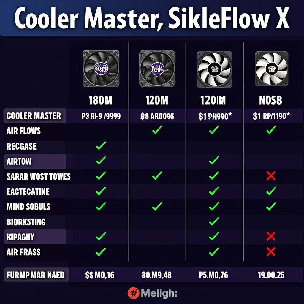 Comparing SickleFlow X with Other 120mm Fans