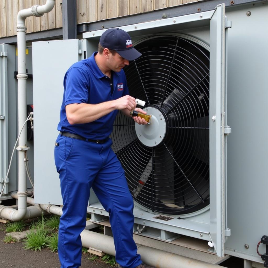 Maintenance of a Composite Cooling Tower Fan