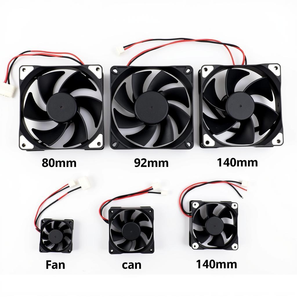 Different Computer Fan Sizes