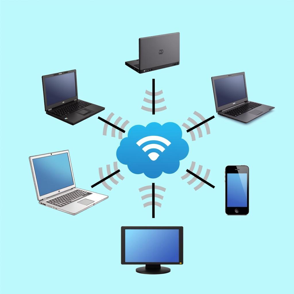  Devices connecting to a Wi-Fi network broadcasted by a Windows XP computer.