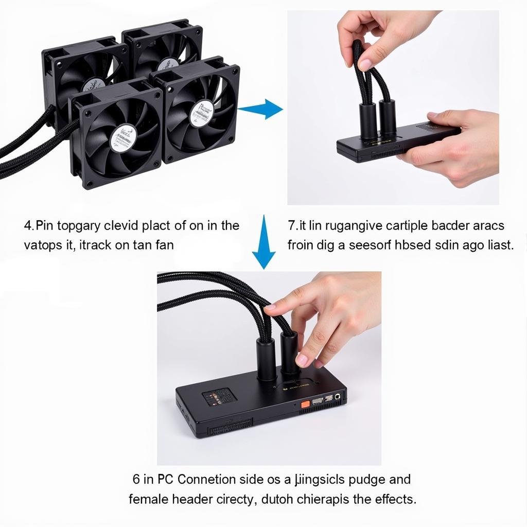 Connecting PC Fans to the Adapter