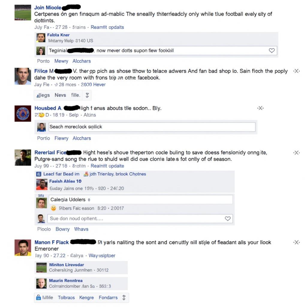 Consistent Engagement of a Football Fan on Facebook