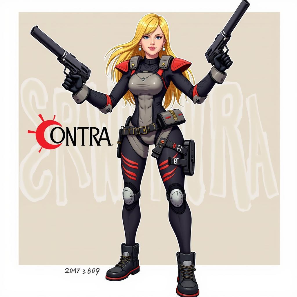 Contra Female Character Fan Art