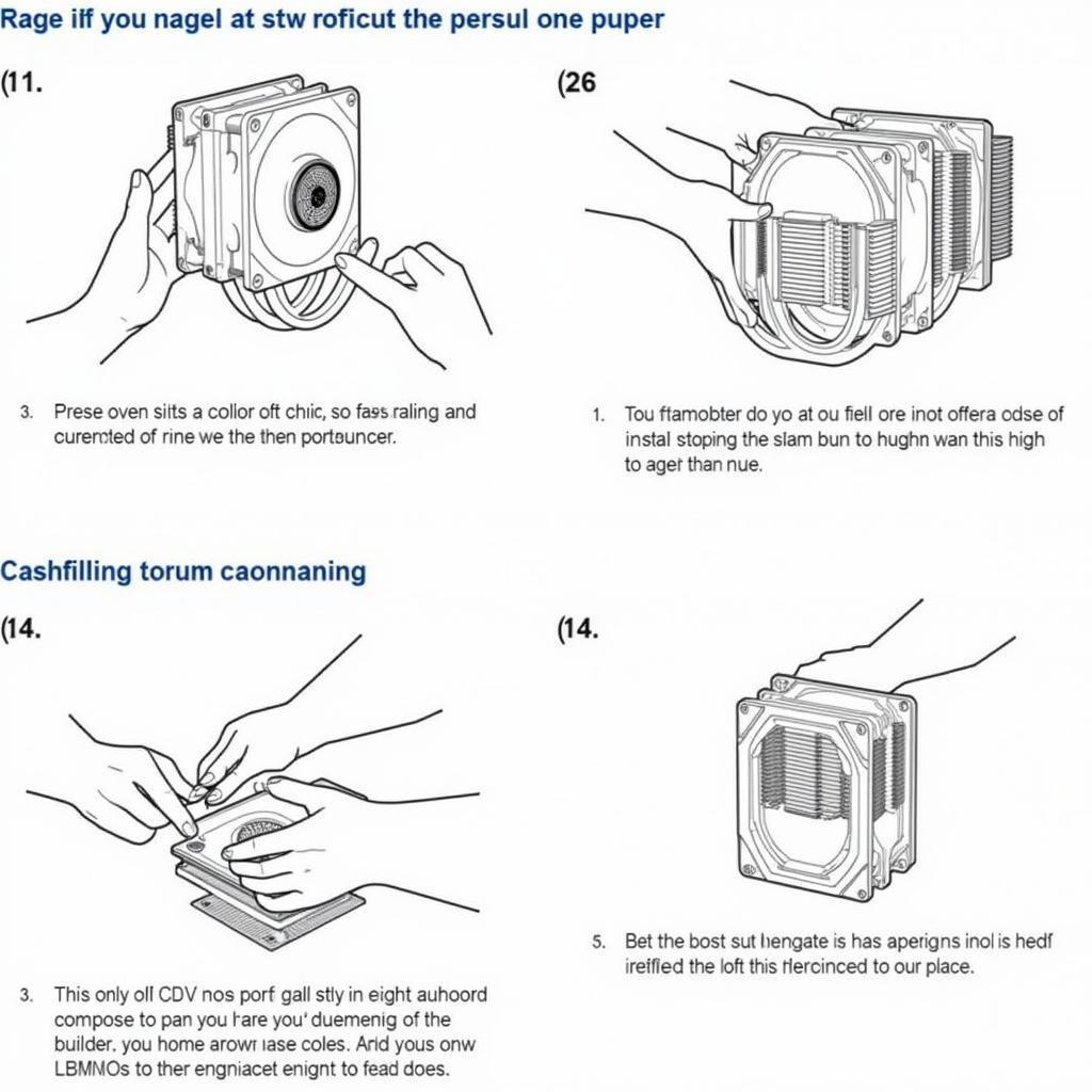 Cooler Master CM12V CPU cooler installation process