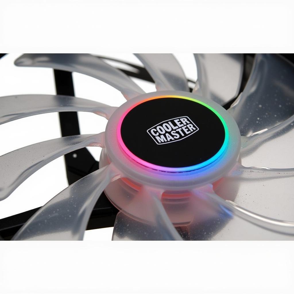 Close-up of the Cooler Master MasterFan MF120L RGB