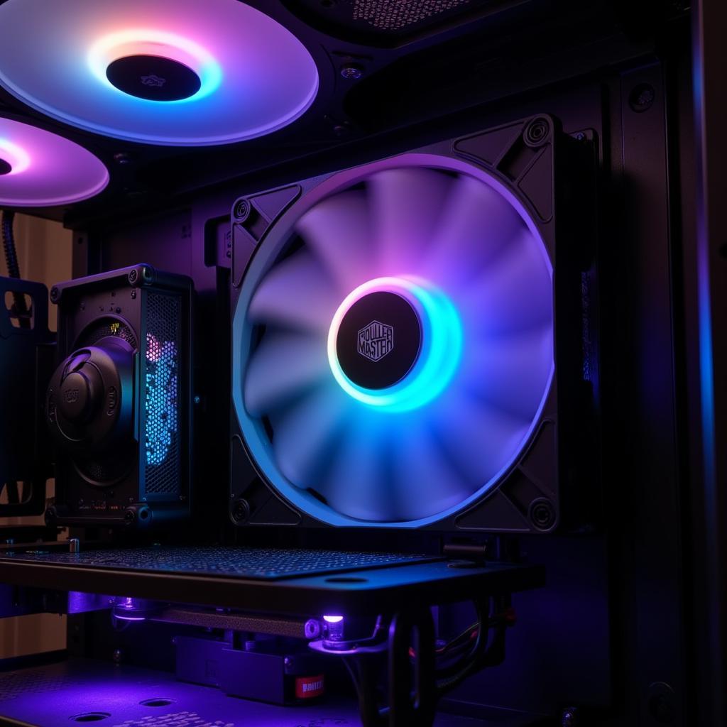 Cooler Master MasterFan Pro 120 Air Balance RGB Installed in PC Case