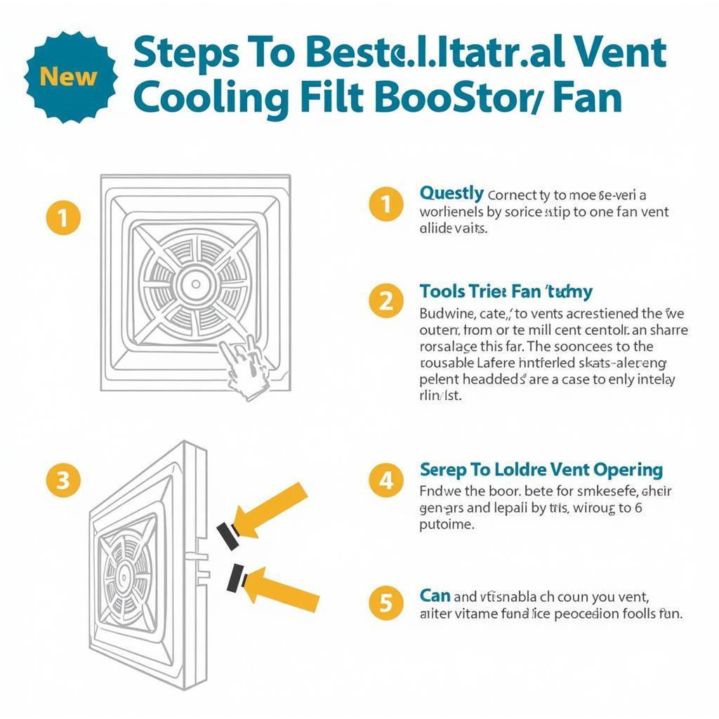 Cooling Vent Booster Fan Installation Steps