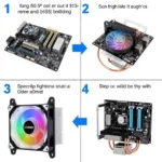 Coolman LED RGB CPU Cooler Installation Guide