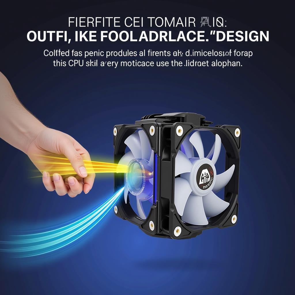 Coolman RGB Fan Airflow Demonstration