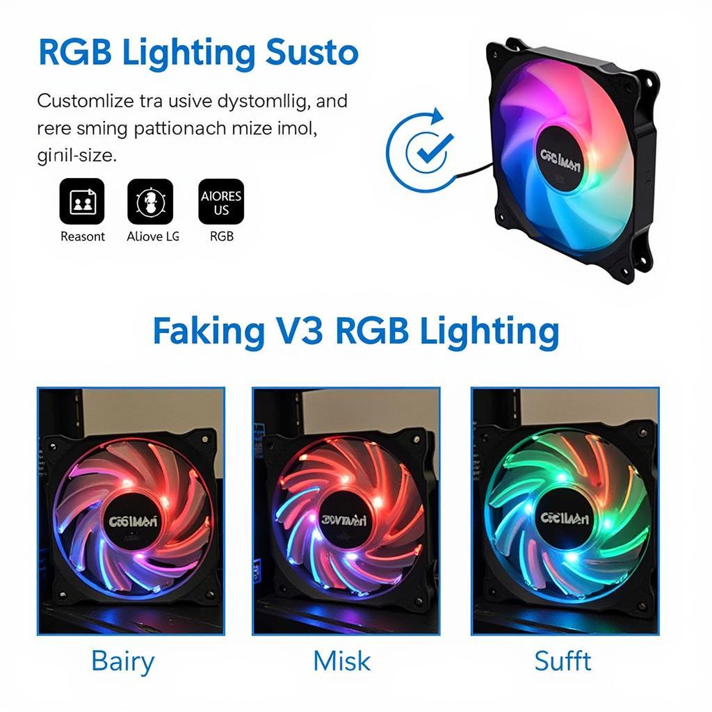 Coolman V3 RGB Lighting Effects and Customization Options