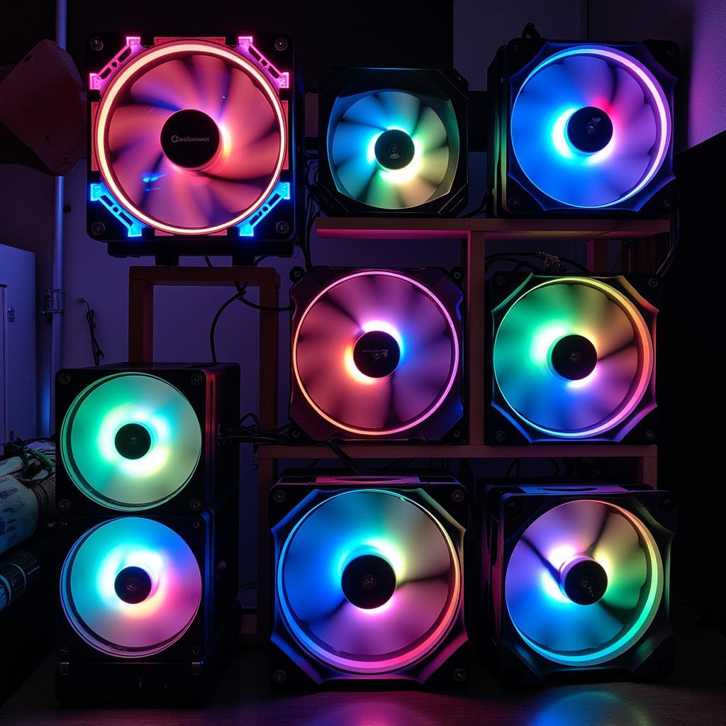 Coolmoon Fans on Display