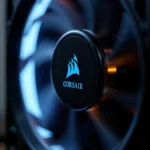 Corsair 120mm fan showcasing its airflow and static pressure performance