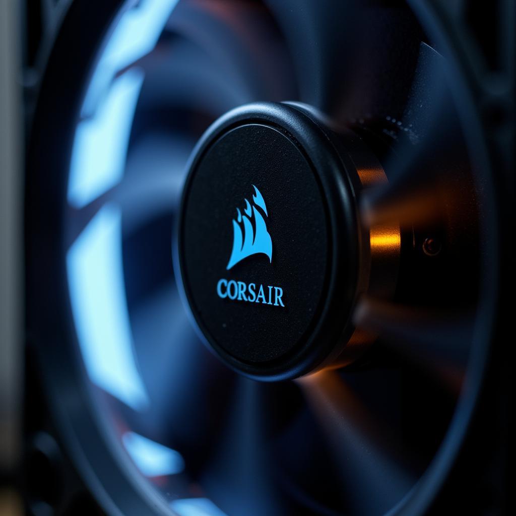 Corsair 120mm fan showcasing its airflow and static pressure performance